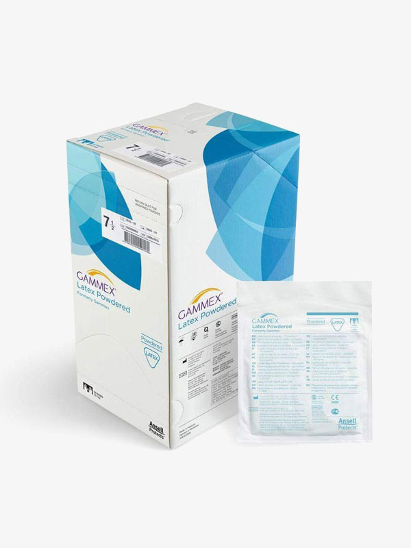GLOVES GAMMEX LATEX 7 POWDERED (PR) STERILE